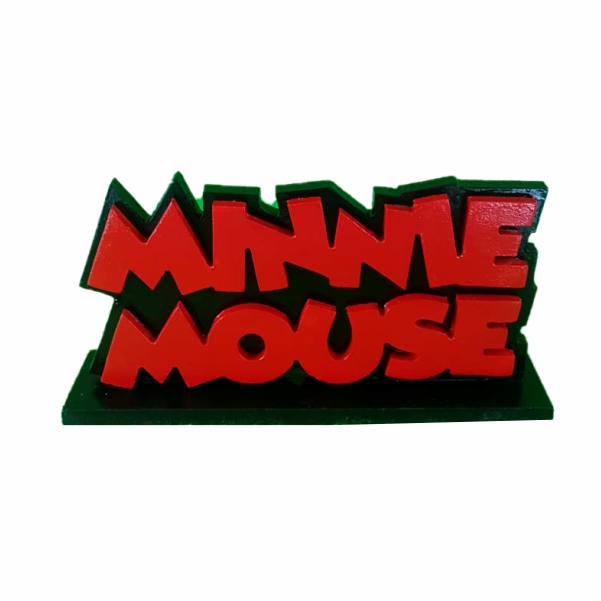 Placa Minnie Mouse
