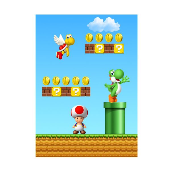 Painel 2x1.50 m Mario Bros