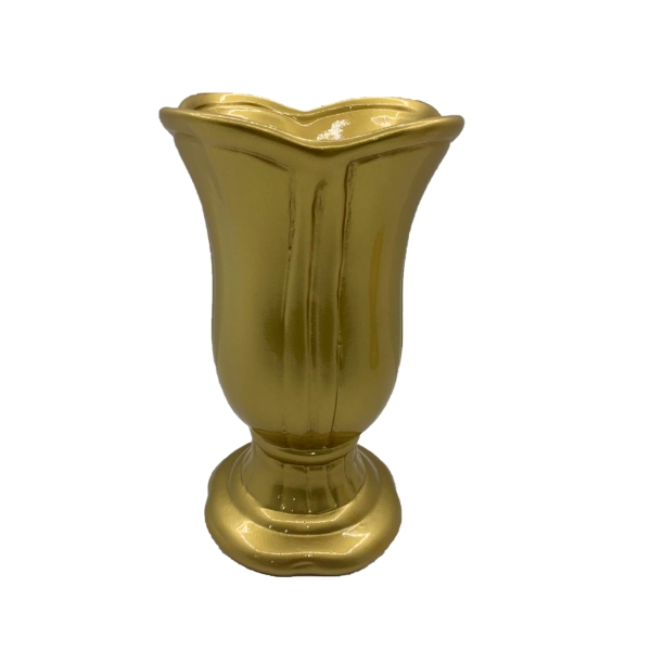 Vaso Dourado Tulipa