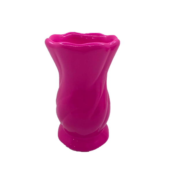 Vaso Pink Ondulado