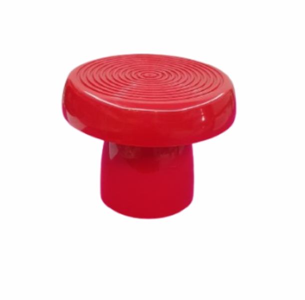 Bandeja vermelha redonda 