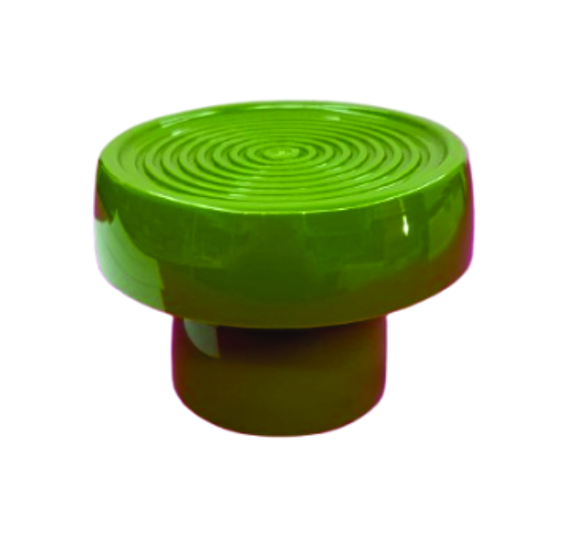 Bandeja verde redonda 