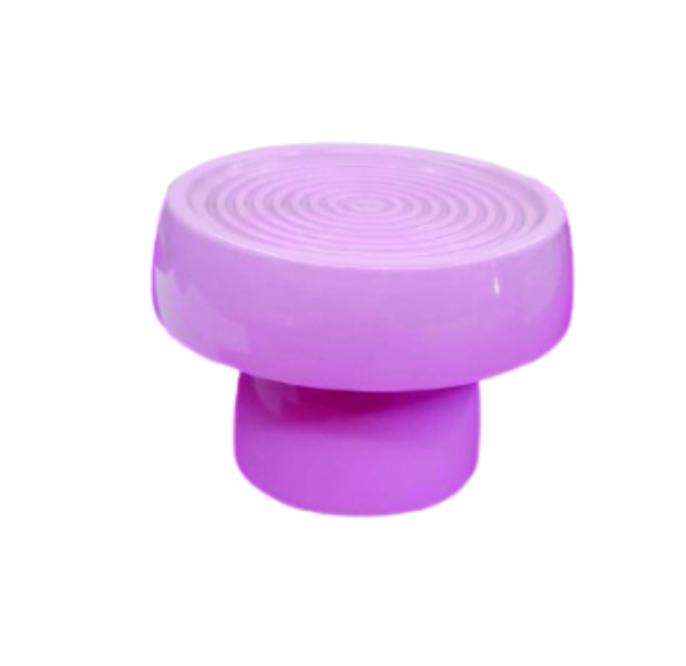 Bandeja rosa redonda