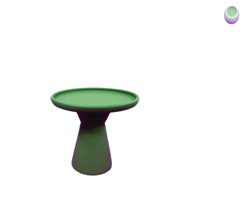 Bandeja verde redonda M